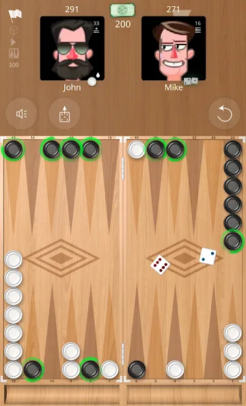 Backgammon Online — скриншот 1