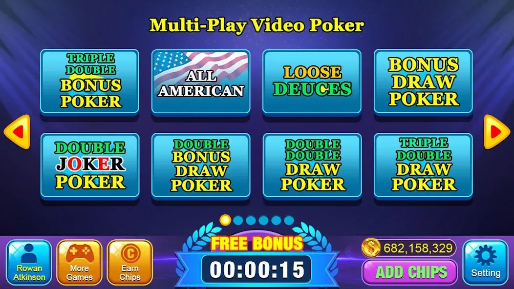Video Poker Games - Multi Hand — скриншот 2 Video Poker Games - Multi Hand — скриншот 2