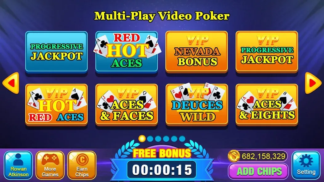 Video Poker Games - Multi Hand — скриншот 3 Video Poker Games - Multi Hand — скриншот 3