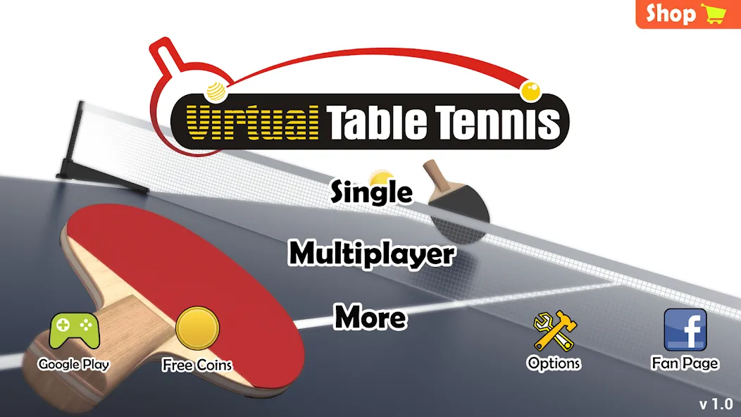 Virtual Table Tennis — скриншот 3