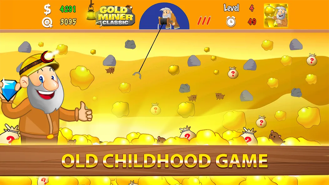Gold Miner Classic: Gold Rush — скриншот 1