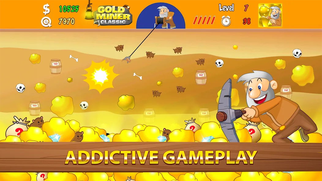 Gold Miner Classic: Gold Rush — скриншот 2