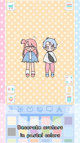 Pastel Friends : Dress Up Game — скриншот 2
