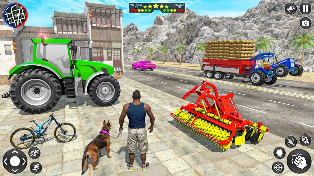 Indian Tractor Driving Game 3D — скриншот 1 Indian Tractor Driving Game 3D — скриншот 1