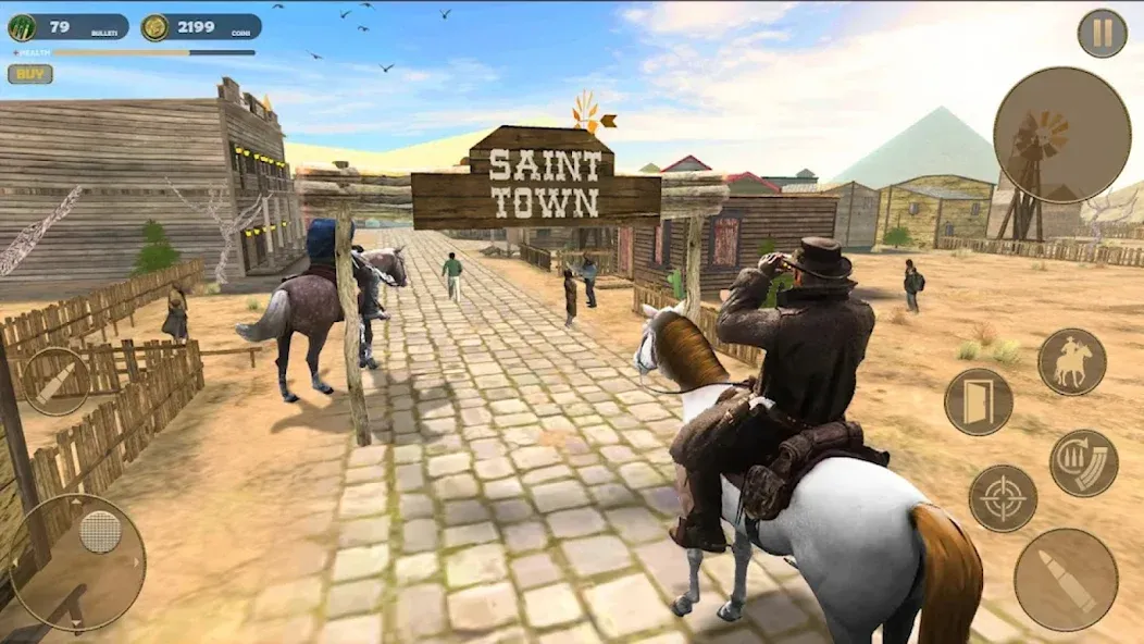 West Cowboy - Gunfighter Game — скриншот 2