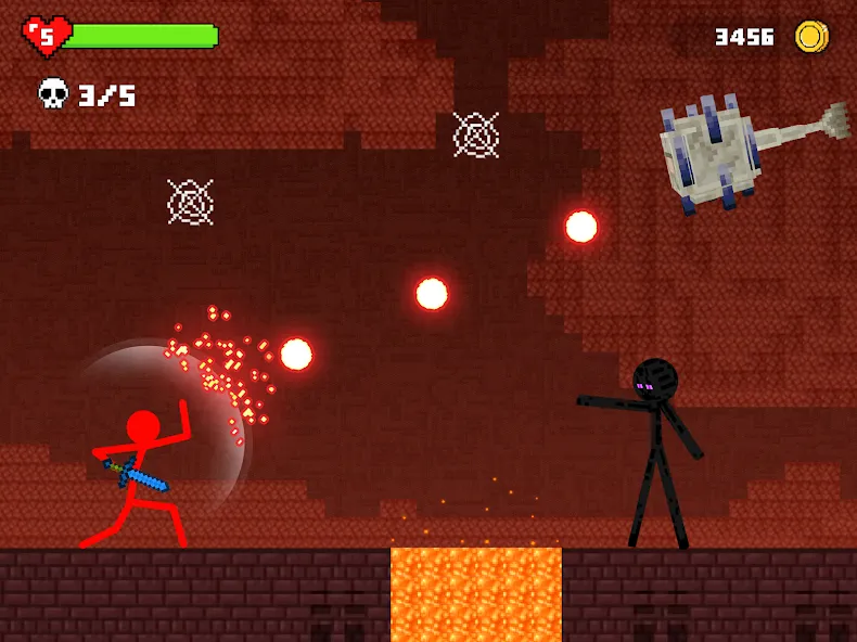 Stick-man Battle - Craft World — скриншот 3