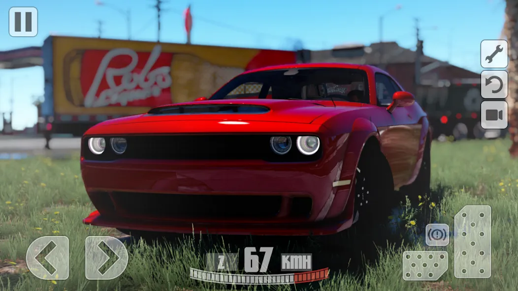 Simulator Dodge Demon Parking — скриншот 1