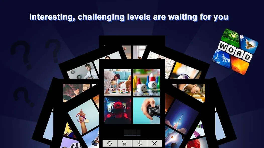 Puzzle: 4 pics 1 word offline — скриншот 1