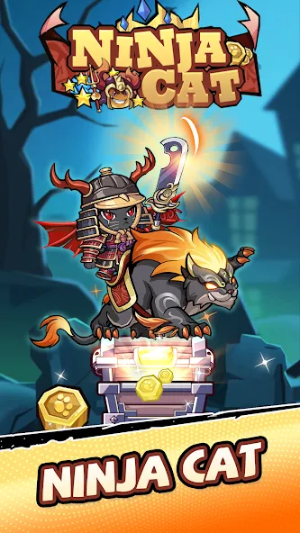 Ninja Cat - Idle Arena — скриншот 1