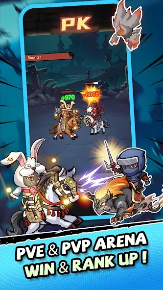 Ninja Cat - Idle Arena — скриншот 5