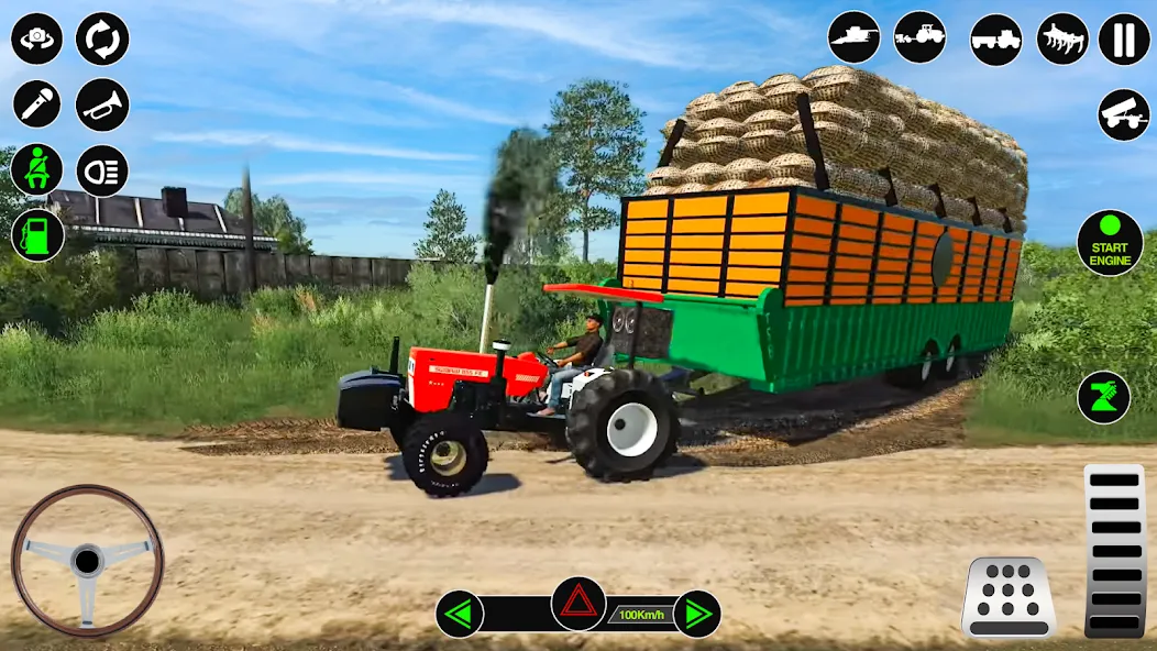 Farming Tractor Simulator Game — скриншот 1