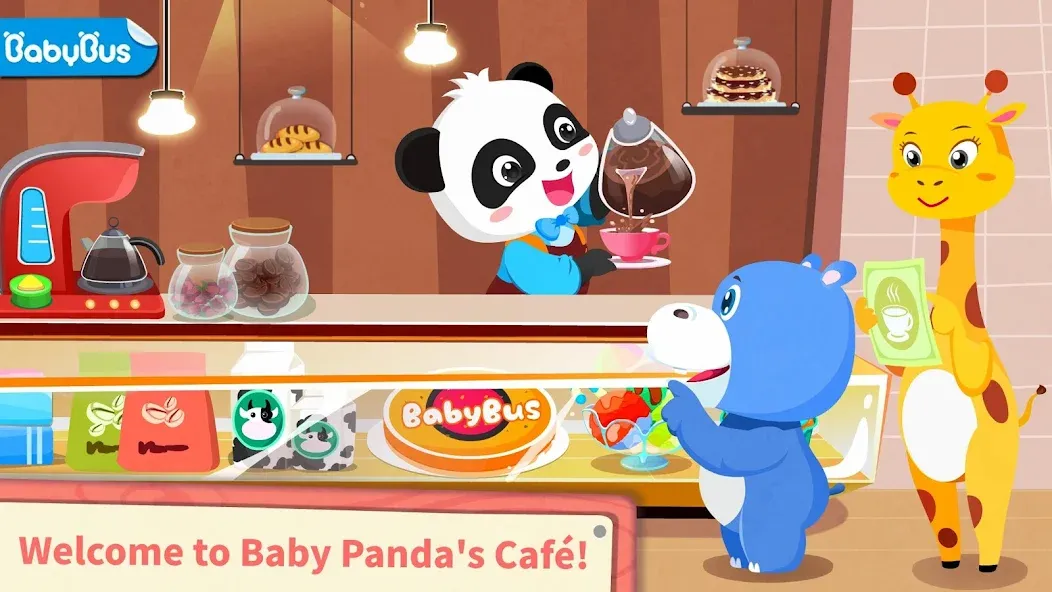 Baby Panda’s Summer: Café — скриншот 1