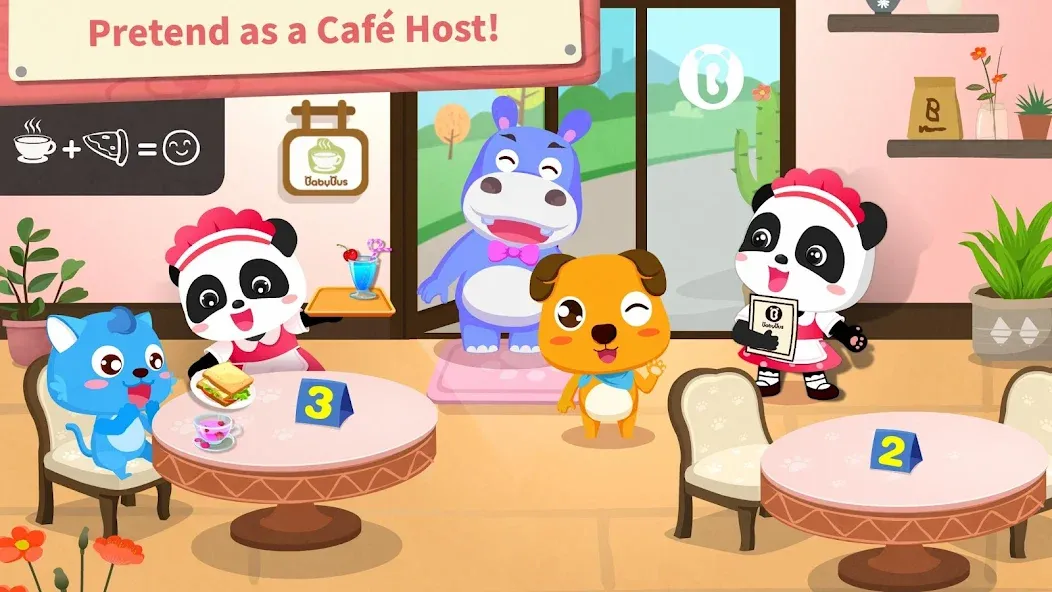 Baby Panda’s Summer: Café — скриншот 4