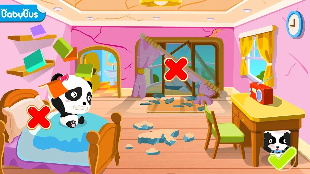 Baby Panda Earthquake Safety 1 — скриншот 1