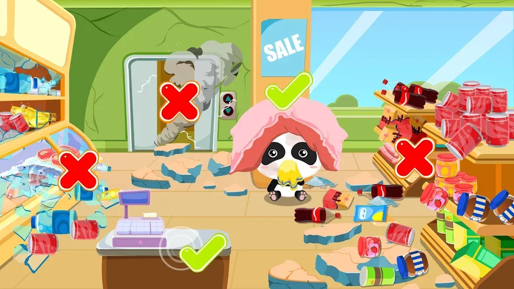 Baby Panda Earthquake Safety 1 — скриншот 3