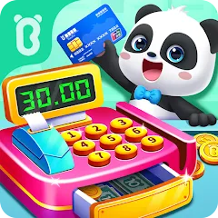 Скачать Baby Panda's Supermarket — MOD на Андроид — Много денег и всё открыто