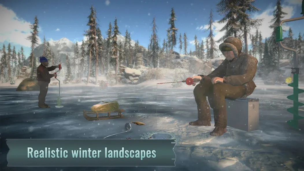 Ice fishing game. Catch bass. — скриншот 5