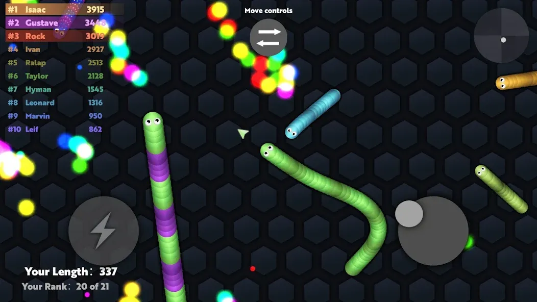 Slide.io - Hungry Snake Game — скриншот 1 Slide.io - Hungry Snake Game — скриншот 1