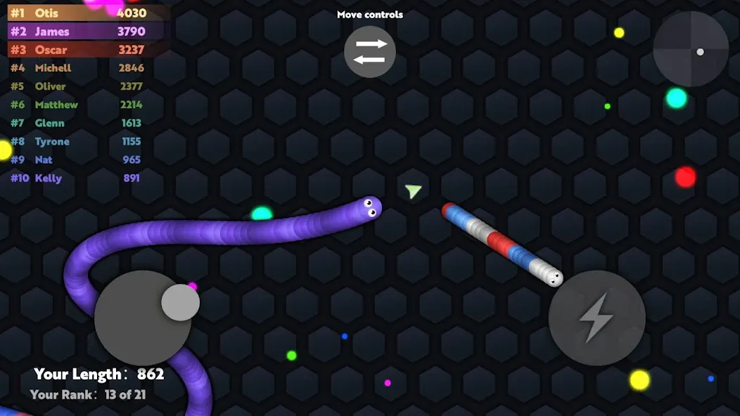 Slide.io - Hungry Snake Game — скриншот 2 Slide.io - Hungry Snake Game — скриншот 2