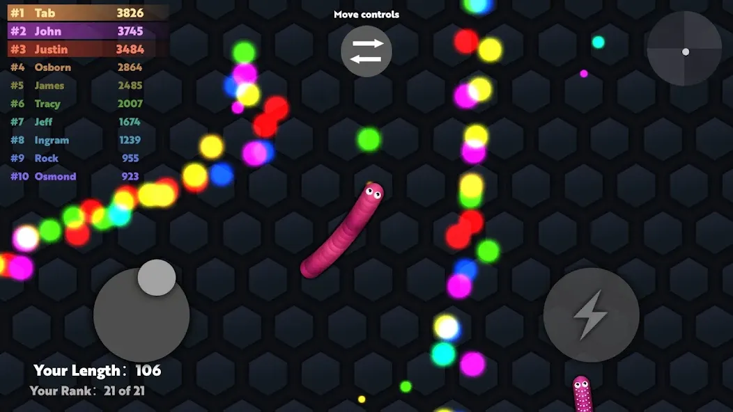 Slide.io - Hungry Snake Game — скриншот 4 Slide.io - Hungry Snake Game — скриншот 4