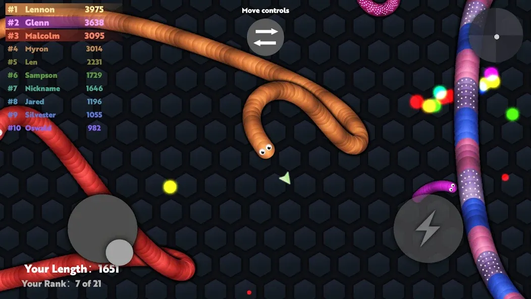 Slide.io - Hungry Snake Game — скриншот 5
