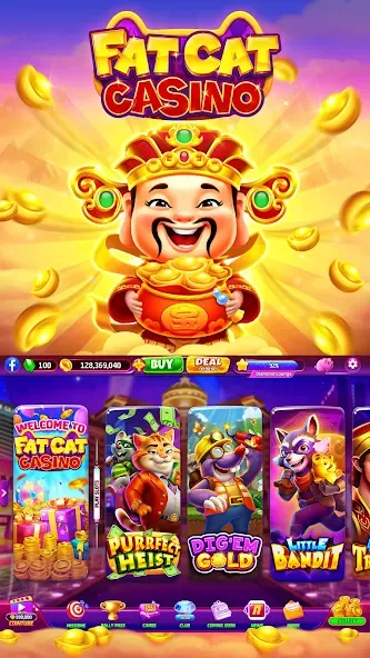 Fat Cat Casino - Slots Game — скриншот 2 Fat Cat Casino - Slots Game — скриншот 2