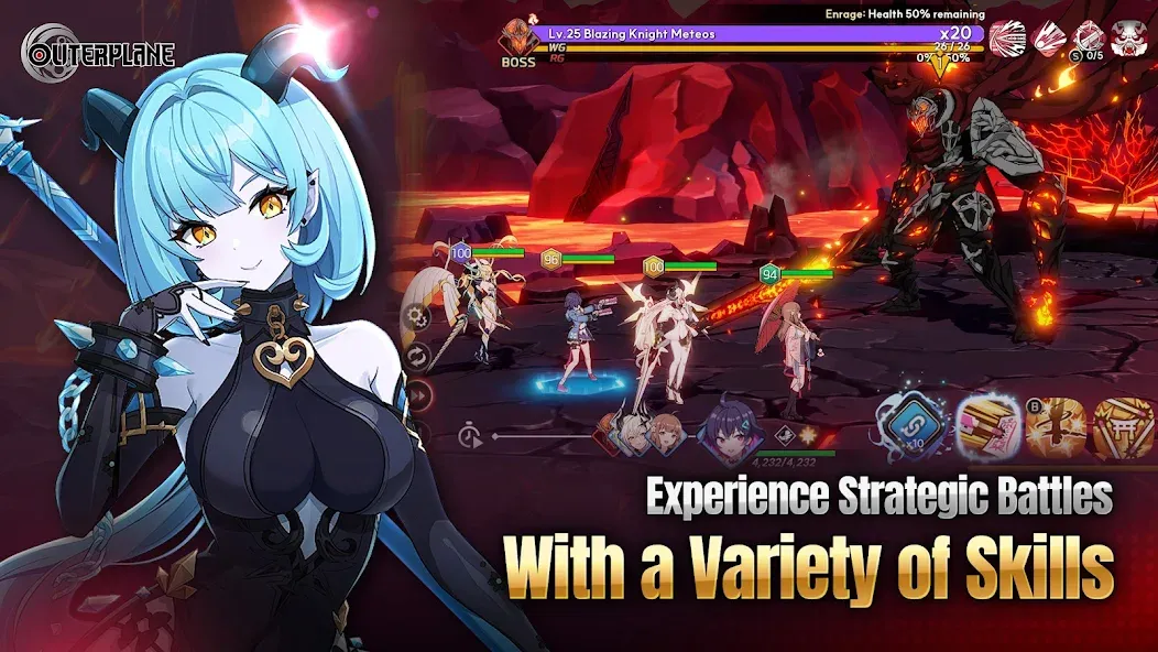 OUTERPLANE - Strategy Anime — скриншот 1