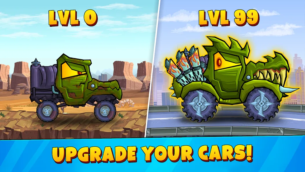 Car Eats Car 3 Hill Climb Race — скриншот 4