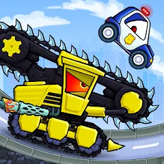 Скачать Car Eats Car 3 Hill Climb Race MOD APK — Много денег и кристаллов