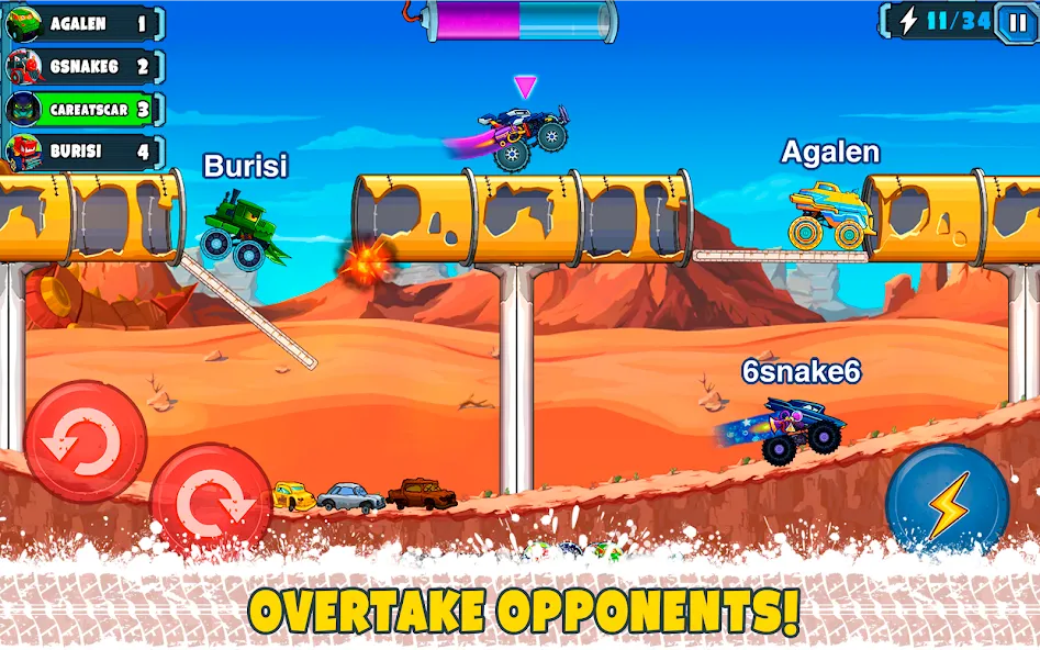 Car Eats Car Multiplayer Race — скриншот 1