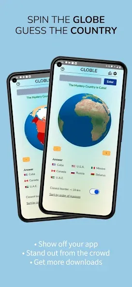 Globle - Country Guess Game — скриншот 1