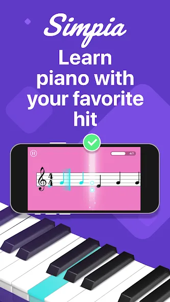 Simpia: Learn Piano Fast — скриншот 1