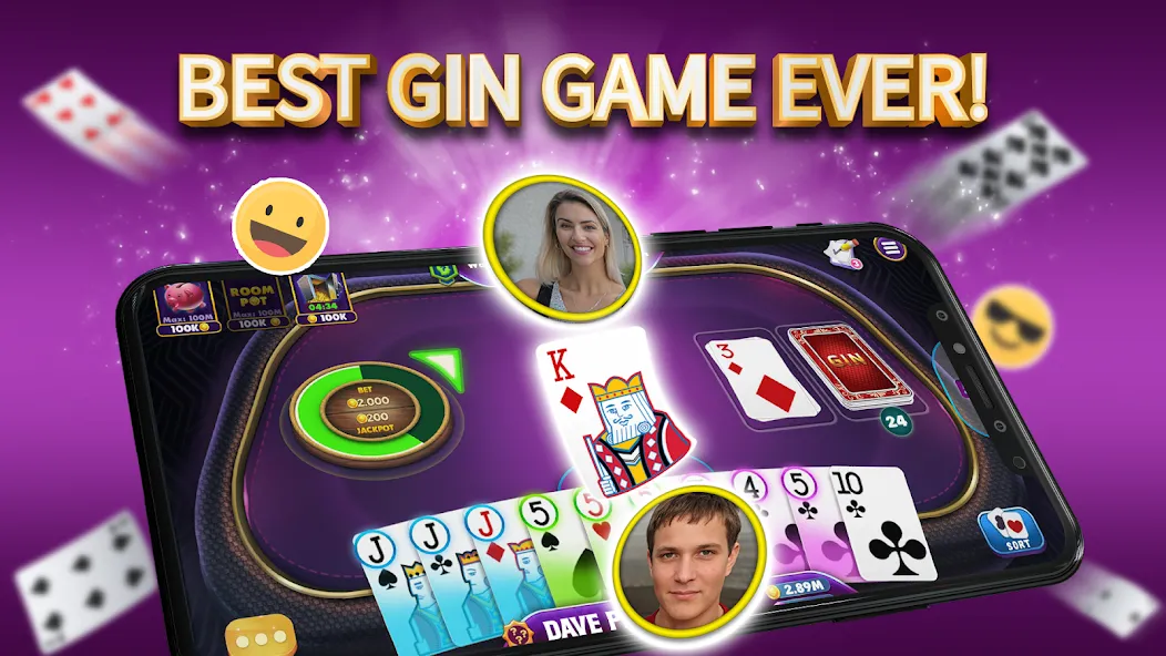 Gin Rummy Elite: Online Game — скриншот 1