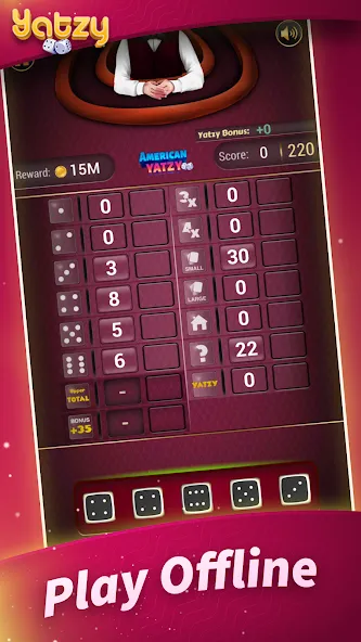 Yatzy - Offline Dice Games — скриншот 1