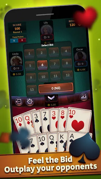 Spades - Offline Card Games — скриншот 4