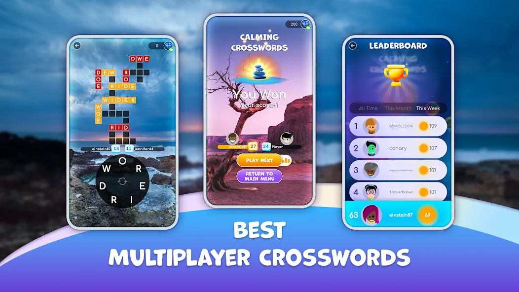 Calming Crosswords Word Puzzle — скриншот 3