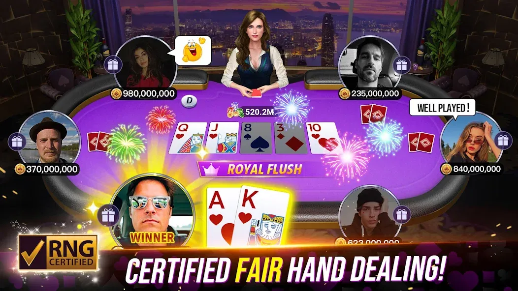 Poker Fever - Win your Fame — скриншот 1