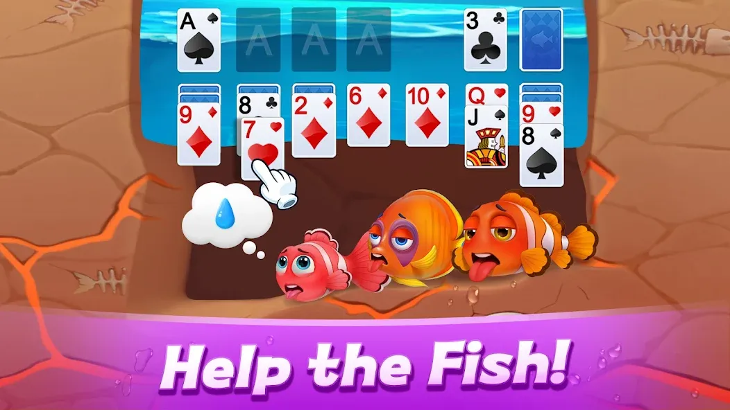 Solitaire 3D Fish — скриншот 1