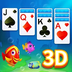 Скачать Solitaire 3D Fish MOD на Андроид — Много денег и без рекламы
