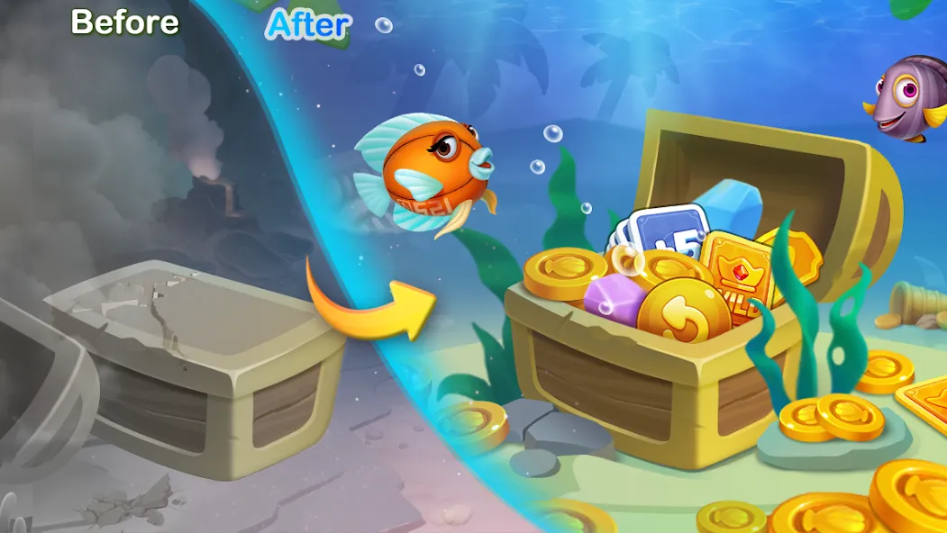 Solitaire TriPeaks Fish — скриншот 3