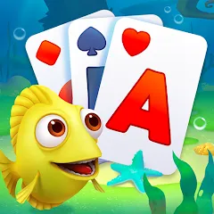 Solitaire TriPeaks Fish MOD на телефон — Много денег и без рекламы