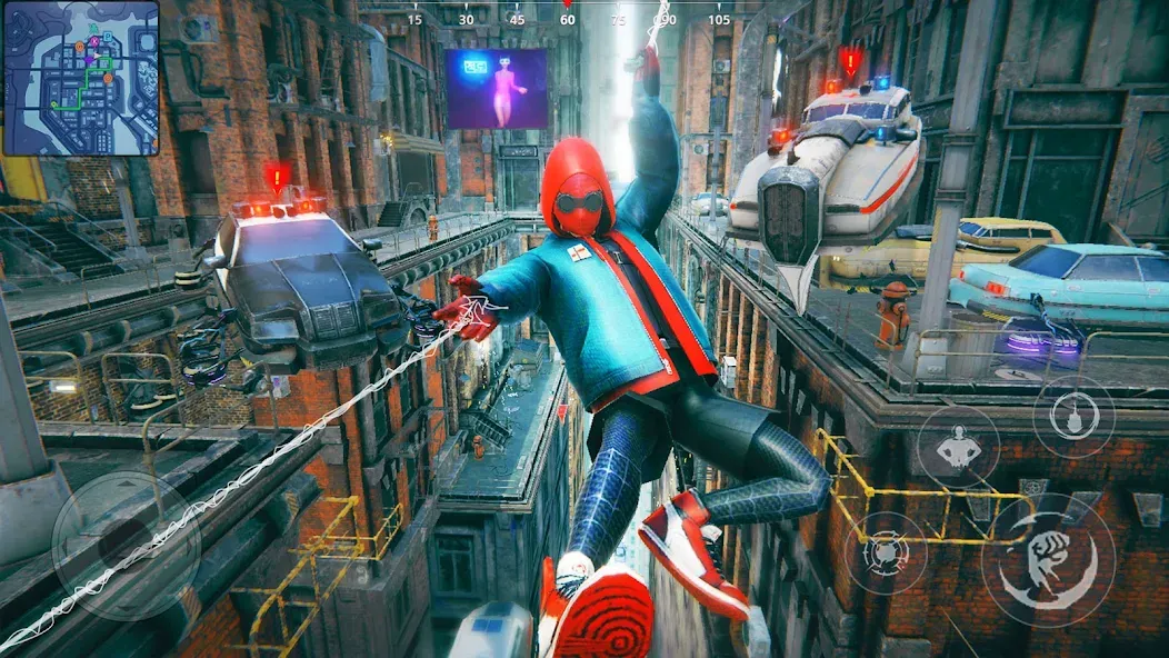 Super city Hero:Spider Game — скриншот 4