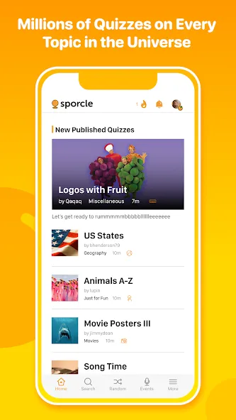 Sporcle — скриншот 1 Sporcle — скриншот 1