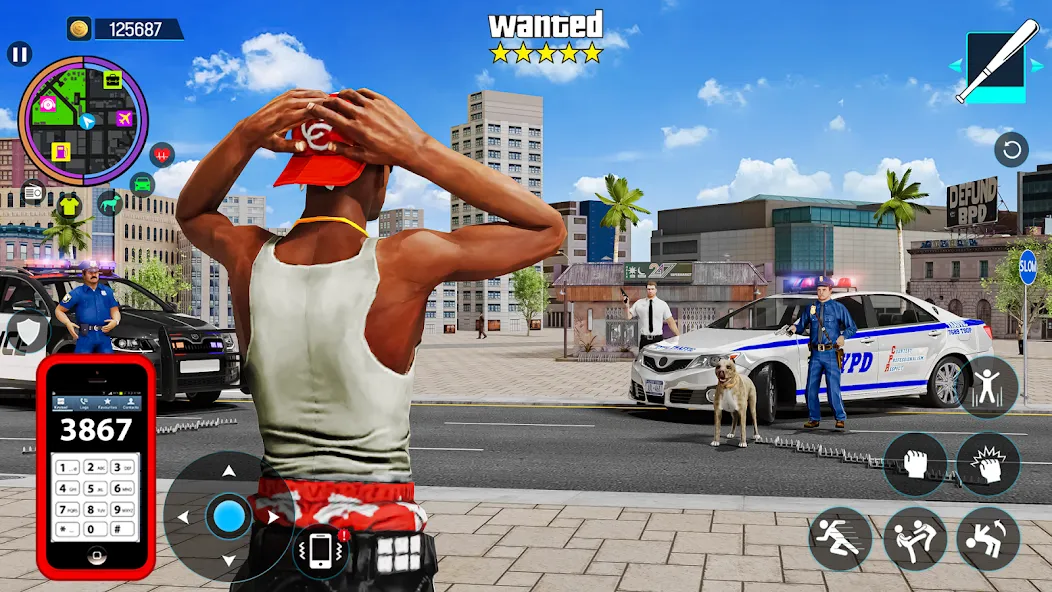 Gangster Mafia City Crime Game — скриншот 1
