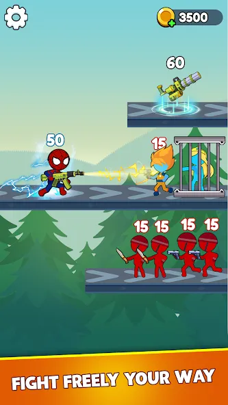 Stick Shooter: Battle Game — скриншот 1
