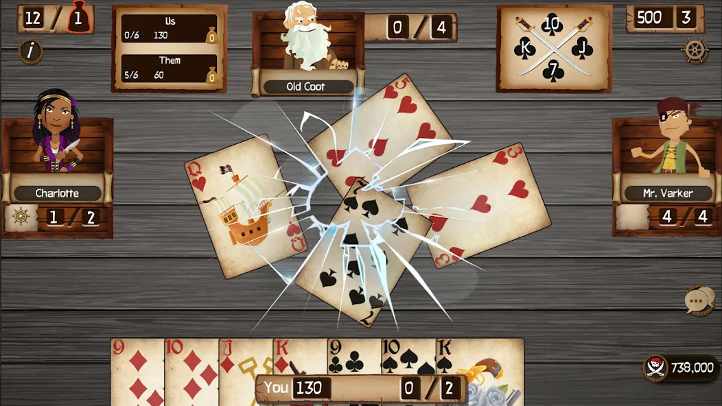 Spades Cutthroat Pirates — скриншот 1 Spades Cutthroat Pirates — скриншот 1