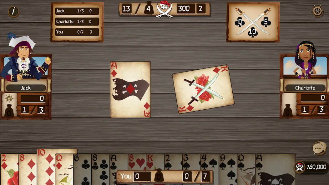 Spades Cutthroat Pirates — скриншот 3 Spades Cutthroat Pirates — скриншот 3