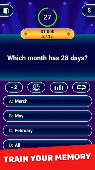 Millionaire 2024: Trivia Game — скриншот 3 Millionaire 2024: Trivia Game — скриншот 3