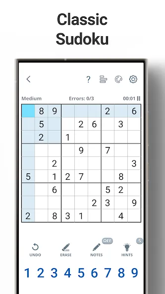 Sudoku Levels: Daily Puzzles — скриншот 1