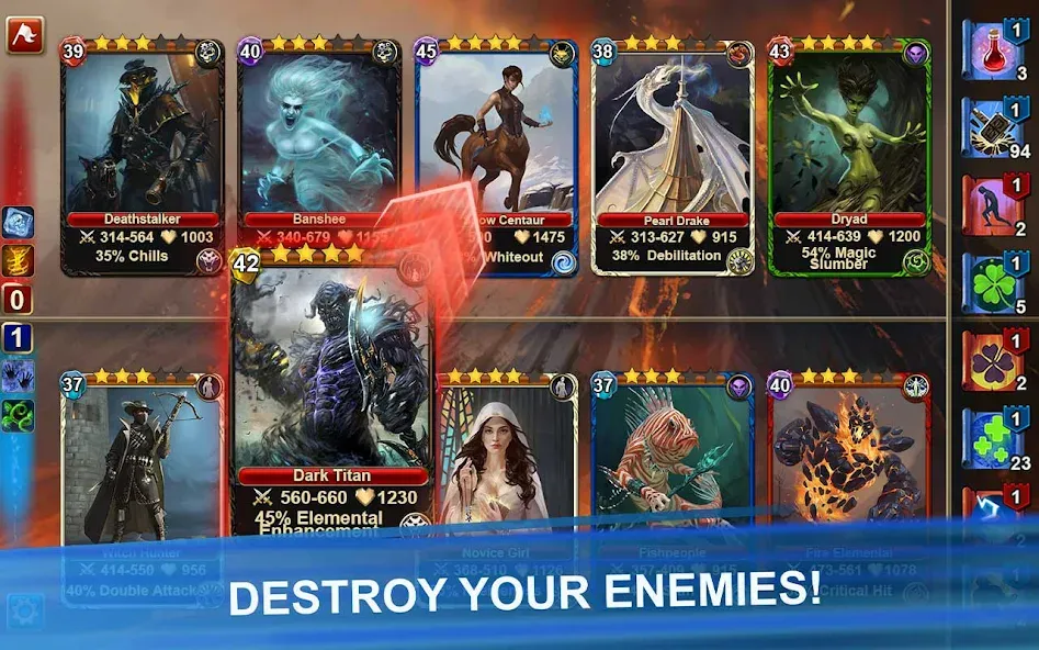 Blood of Titans: Card Battle — скриншот 1